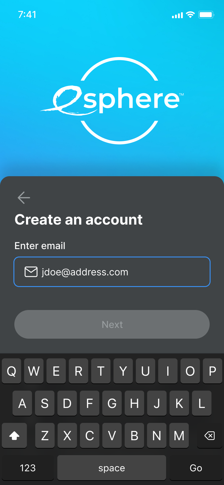 Enter email address