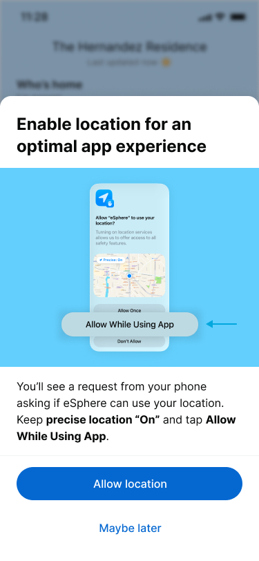 Location permission iOS