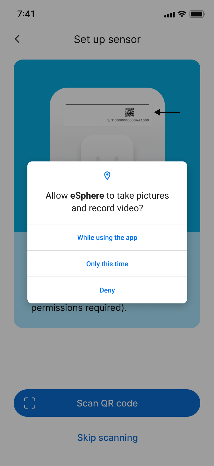 Camera permission iOS