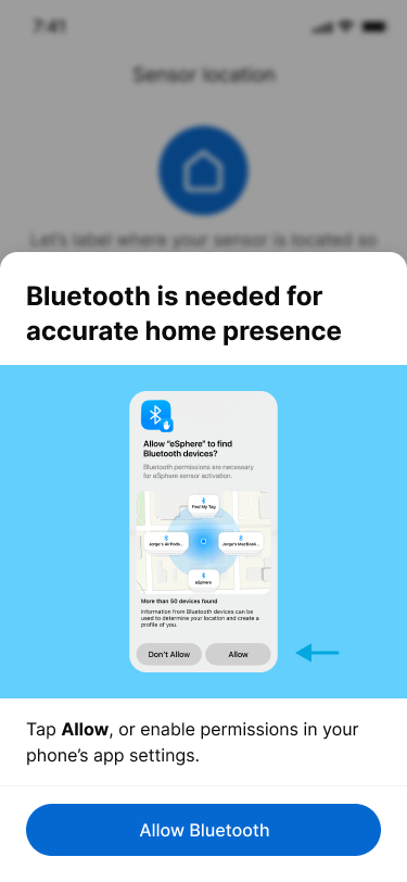 Bluetooth permission iOS