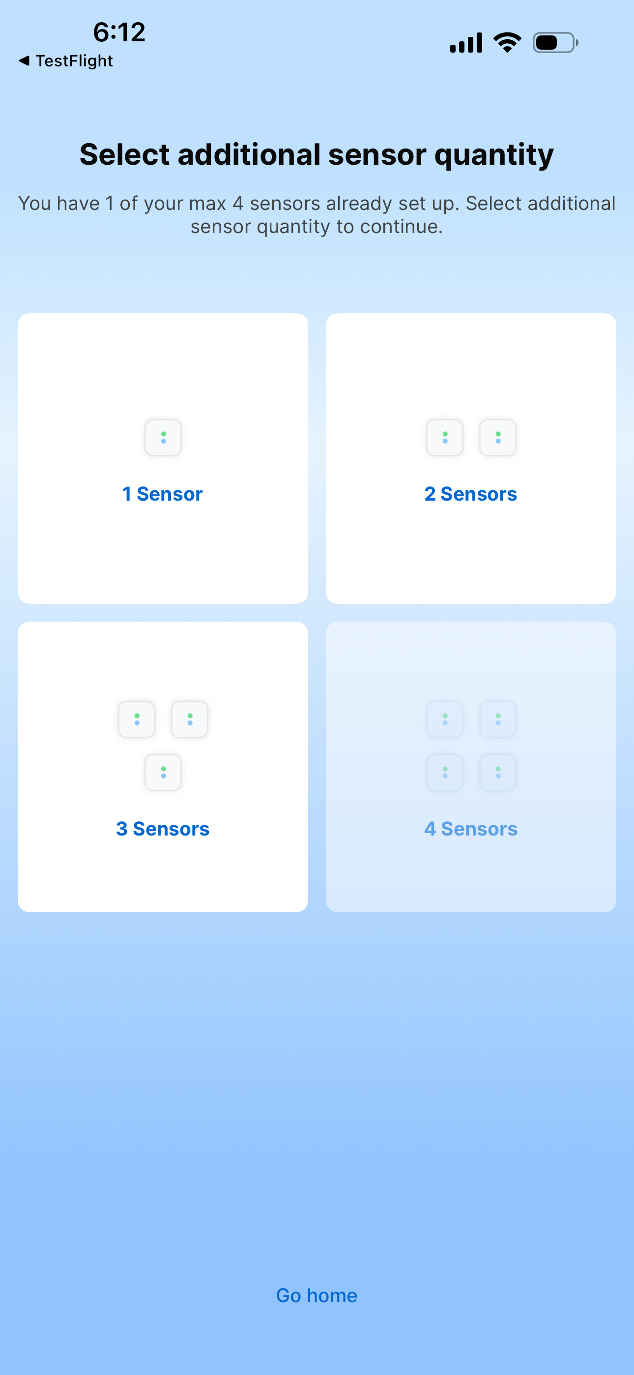 Choosing how many sensors to add
