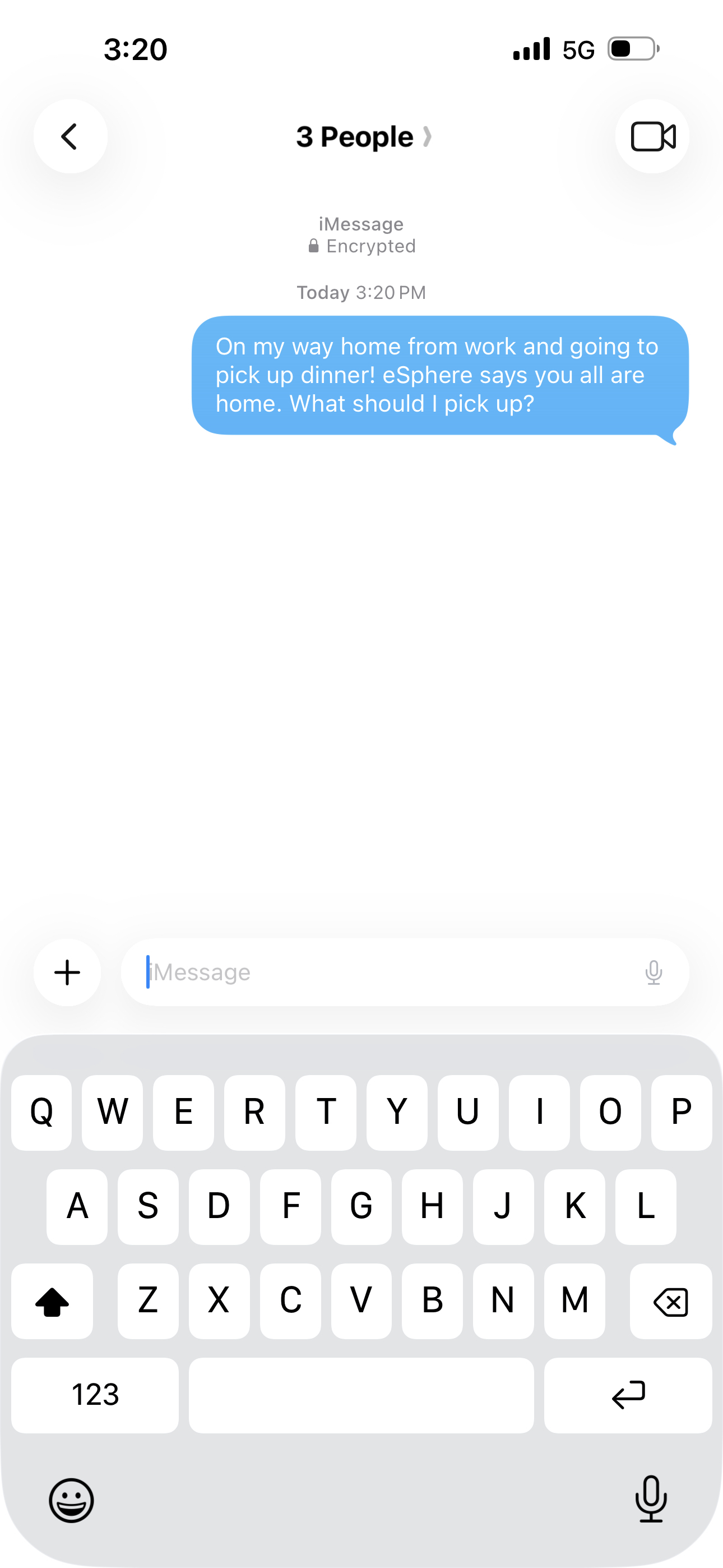 Sending a message in SmartChat