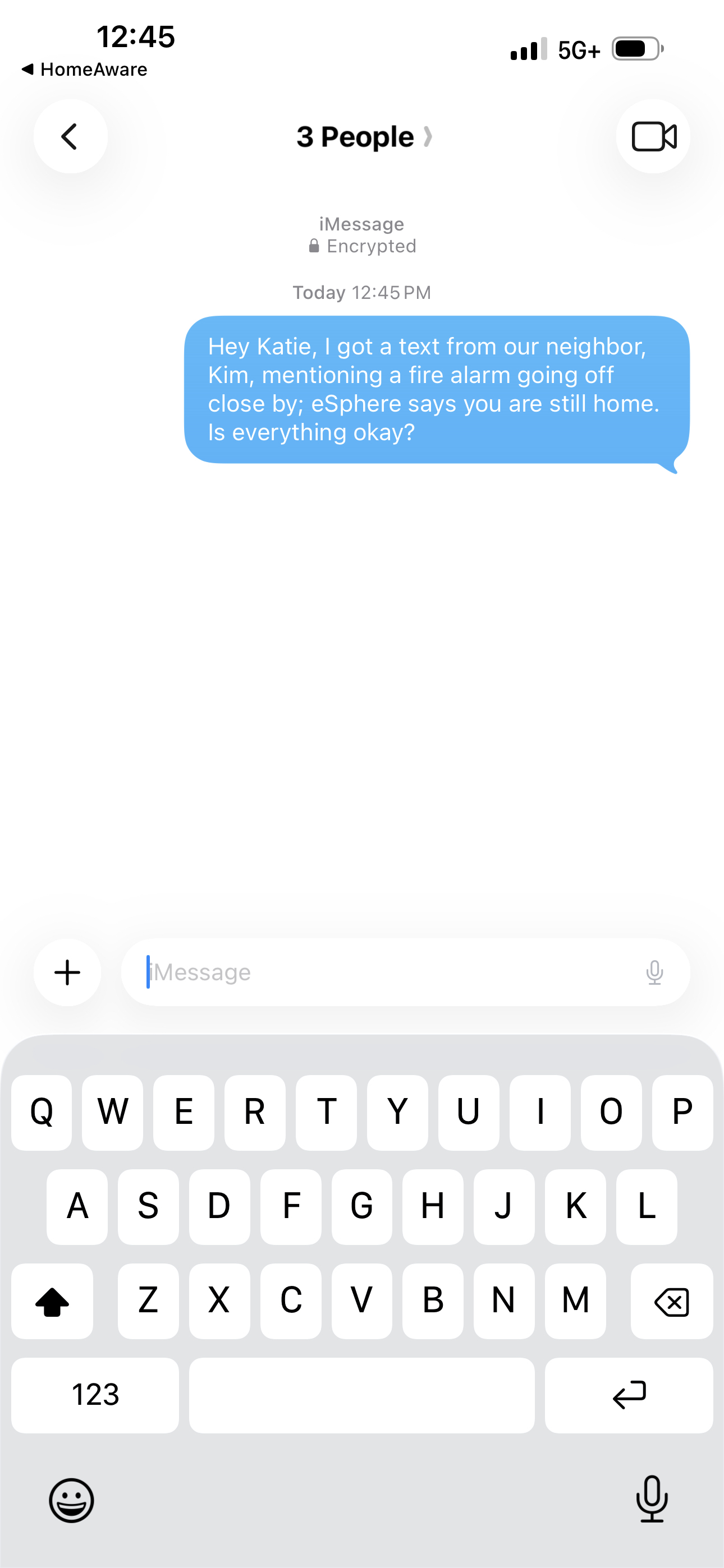 Automatically created household group chat